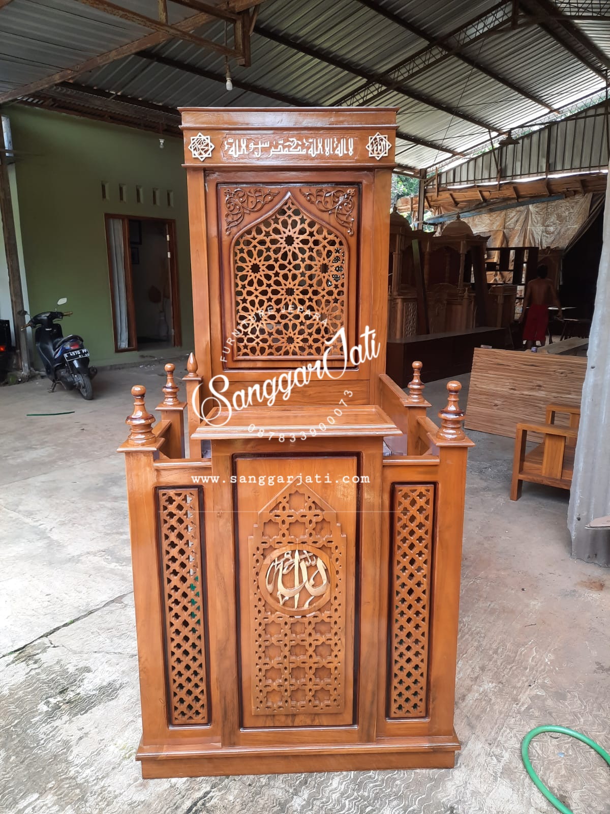 mimbar masjid minimalis mimbar masjid, mimbar jati minimalis, mimbar masjid terbaru, mimbar murah